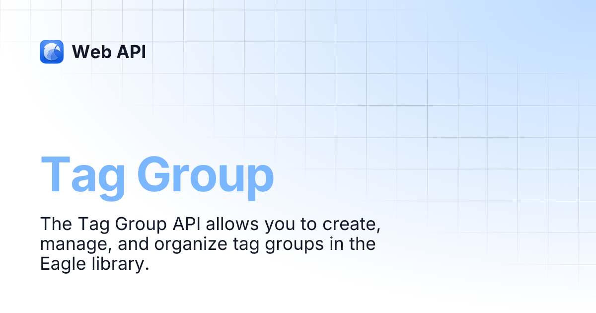 Tag Group | Web API
